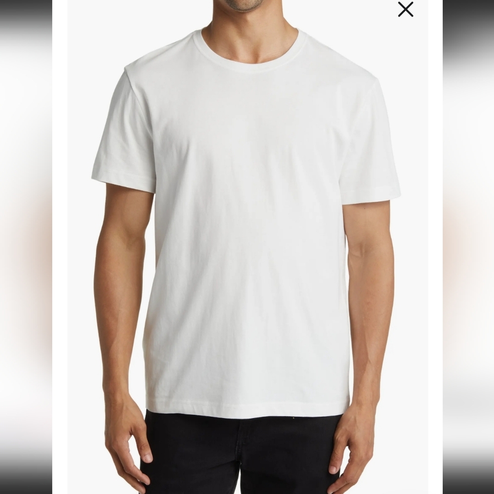 Purple Men's Short Sleeve Tee - White